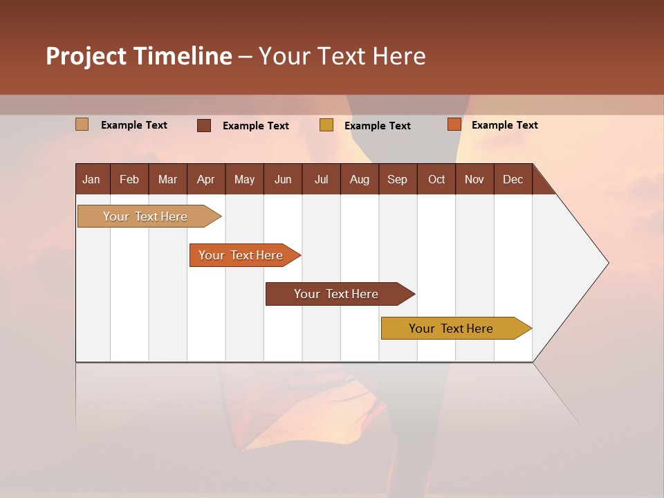 Woman Doing Yoga Exercise On The Beach At Sunset PowerPoint Template