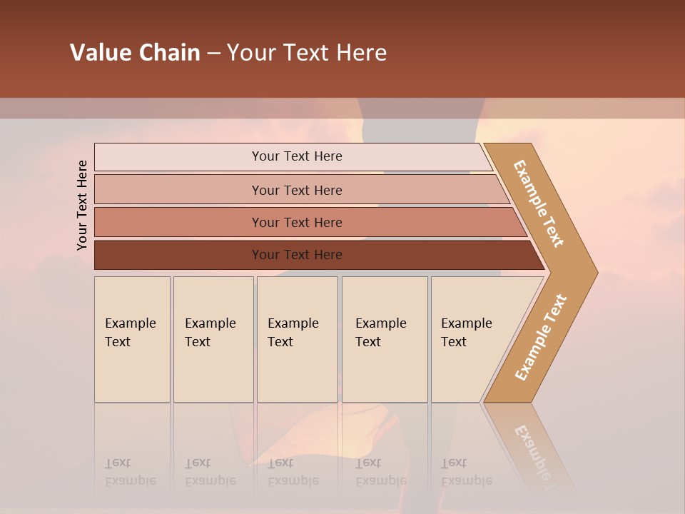 Woman Doing Yoga Exercise On The Beach At Sunset PowerPoint Template