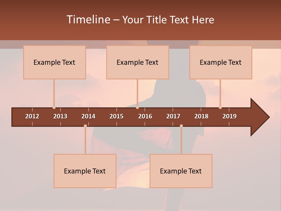 Woman Doing Yoga Exercise On The Beach At Sunset PowerPoint Template