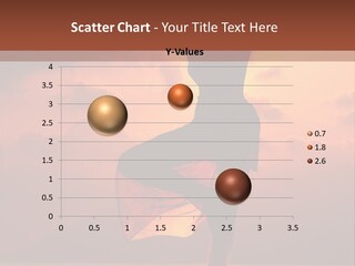 Woman Doing Yoga Exercise On The Beach At Sunset PowerPoint Template