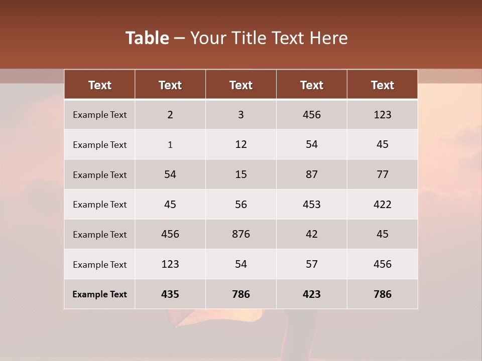 Woman Doing Yoga Exercise On The Beach At Sunset PowerPoint Template