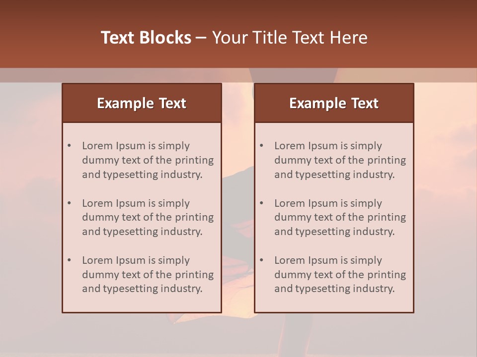 Woman Doing Yoga Exercise On The Beach At Sunset PowerPoint Template