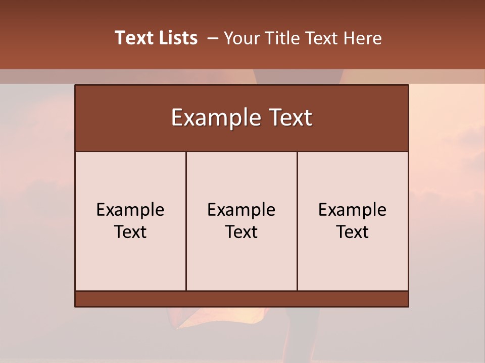 Woman Doing Yoga Exercise On The Beach At Sunset PowerPoint Template