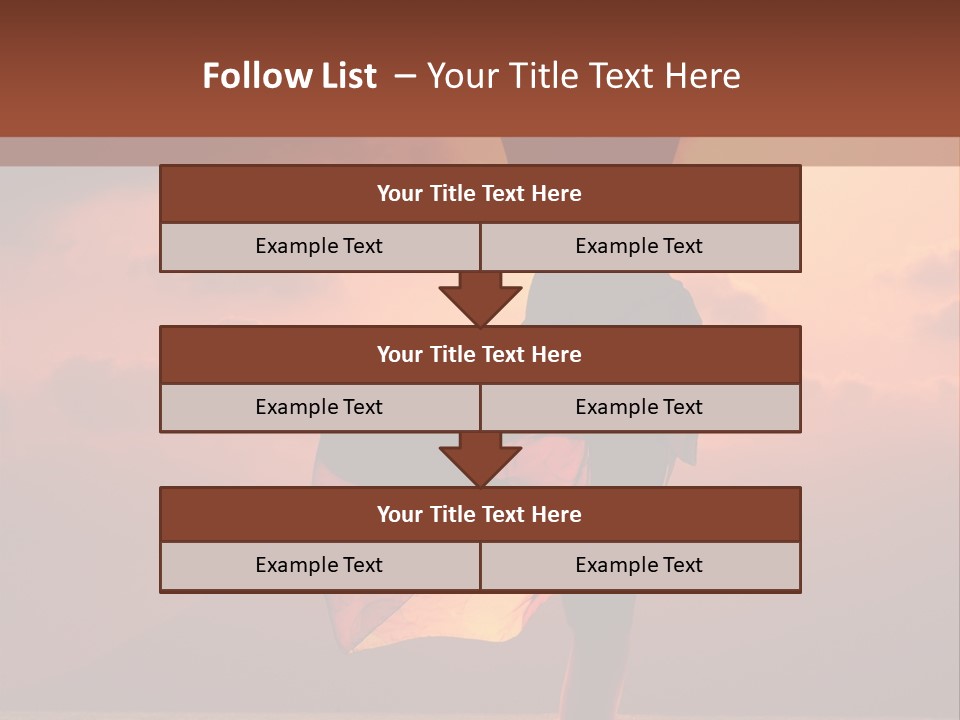 Woman Doing Yoga Exercise On The Beach At Sunset PowerPoint Template