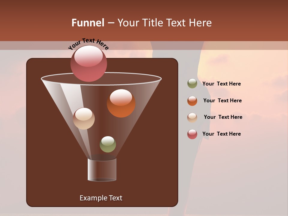 Woman Doing Yoga Exercise On The Beach At Sunset PowerPoint Template