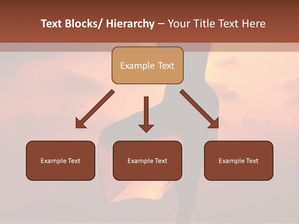 Woman Doing Yoga Exercise On The Beach At Sunset PowerPoint Template