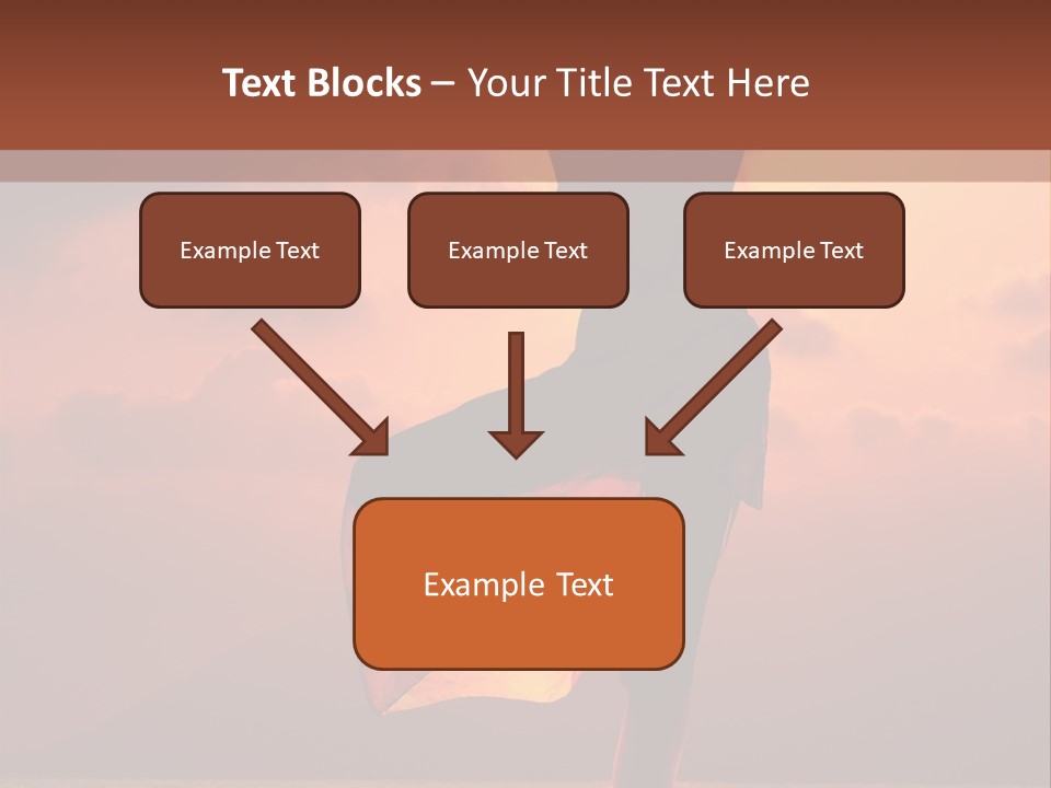 Woman Doing Yoga Exercise On The Beach At Sunset PowerPoint Template