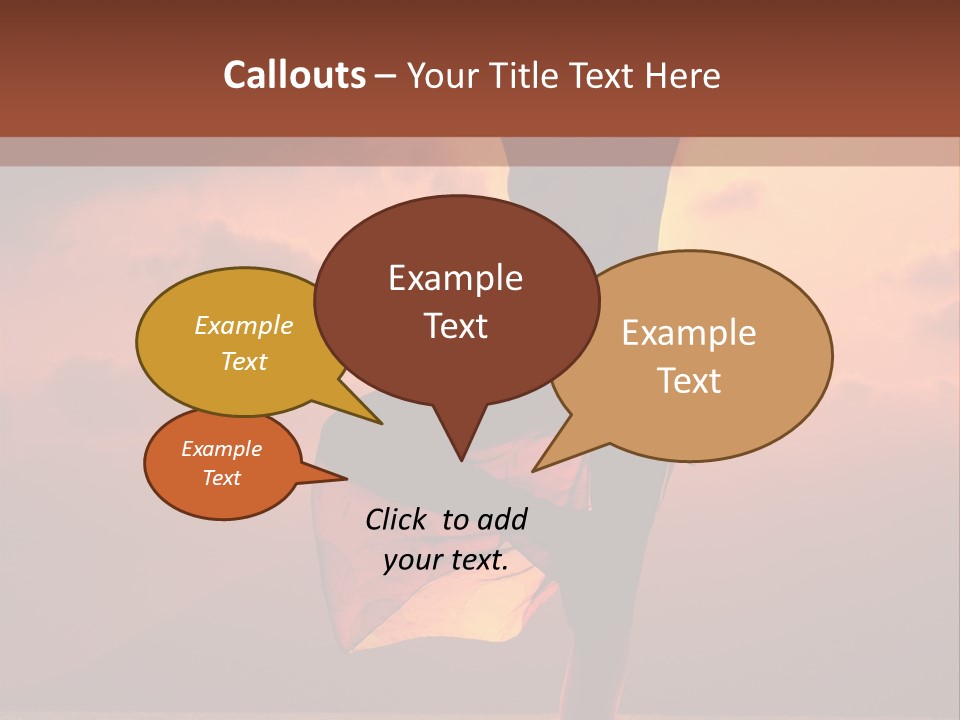 Woman Doing Yoga Exercise On The Beach At Sunset PowerPoint Template