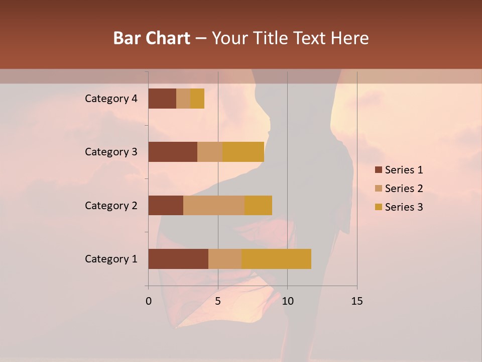 Woman Doing Yoga Exercise On The Beach At Sunset PowerPoint Template