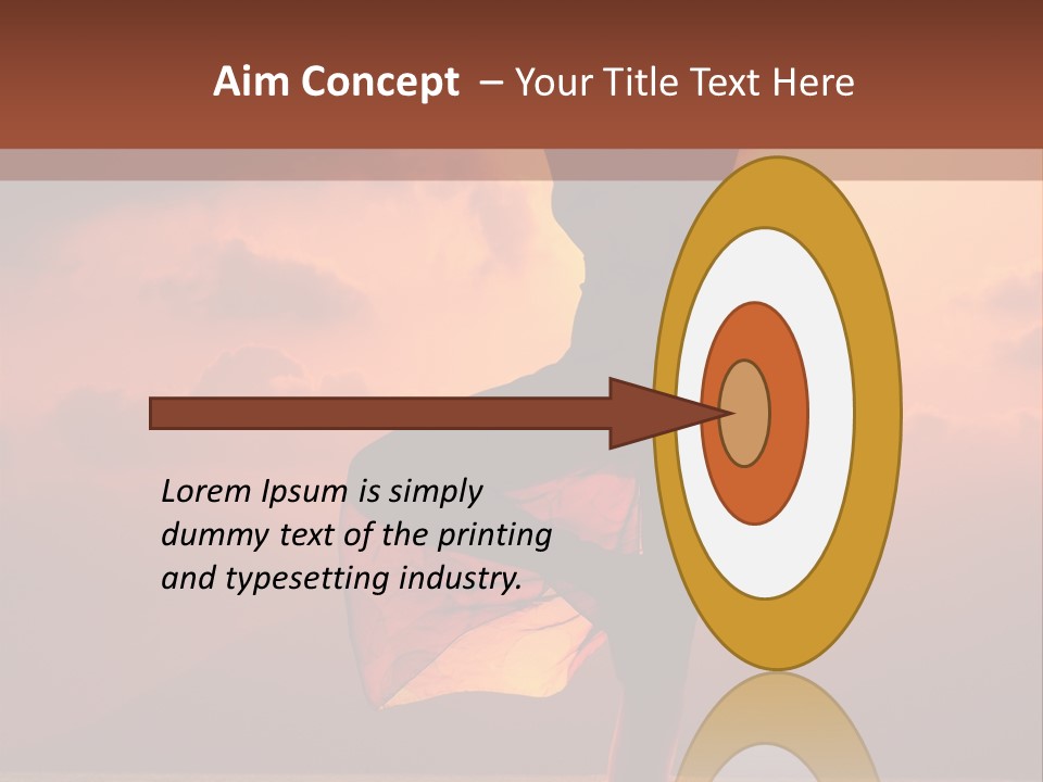 Woman Doing Yoga Exercise On The Beach At Sunset PowerPoint Template