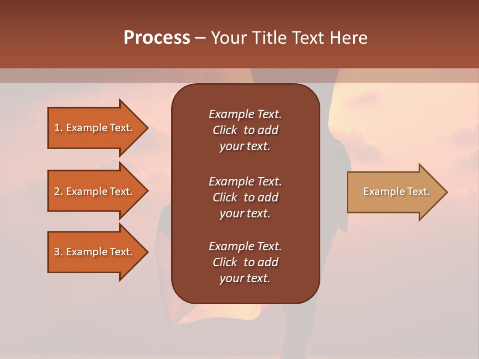 Woman Doing Yoga Exercise On The Beach At Sunset PowerPoint Template