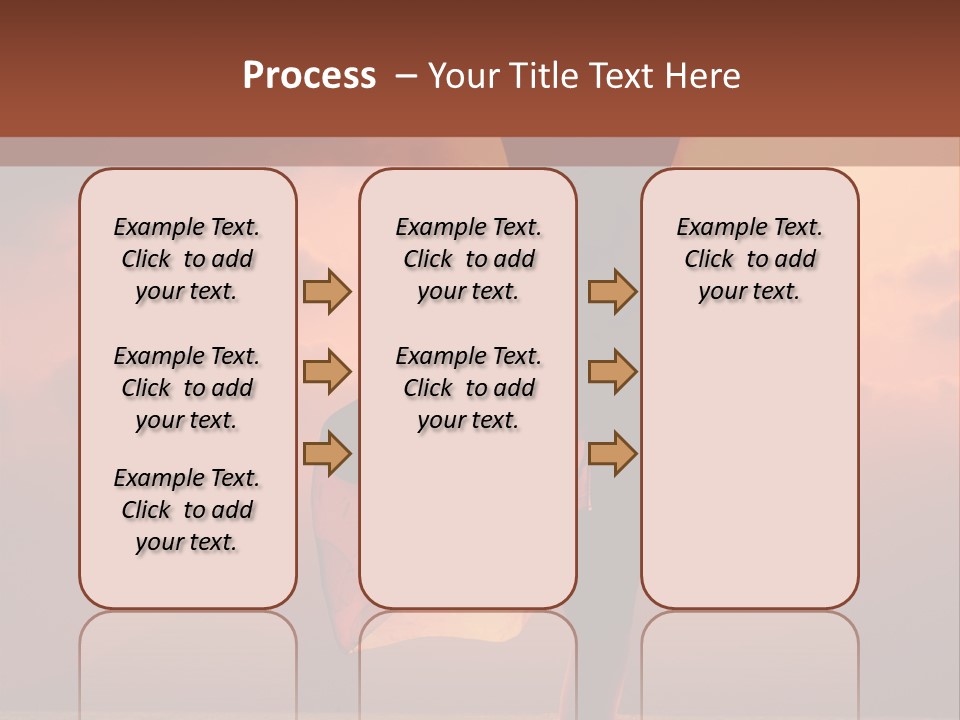 Woman Doing Yoga Exercise On The Beach At Sunset PowerPoint Template