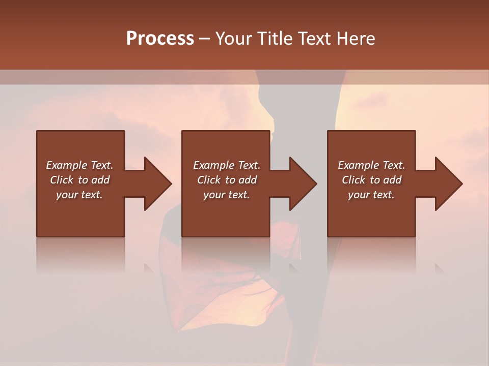 Woman Doing Yoga Exercise On The Beach At Sunset PowerPoint Template