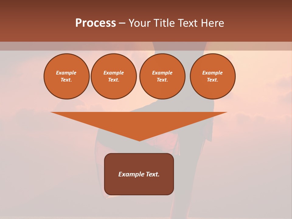 Woman Doing Yoga Exercise On The Beach At Sunset PowerPoint Template