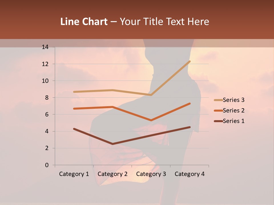 Woman Doing Yoga Exercise On The Beach At Sunset PowerPoint Template