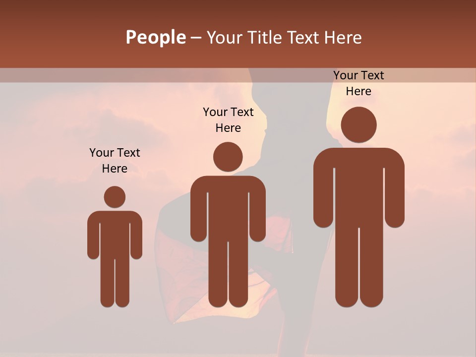 Woman Doing Yoga Exercise On The Beach At Sunset PowerPoint Template