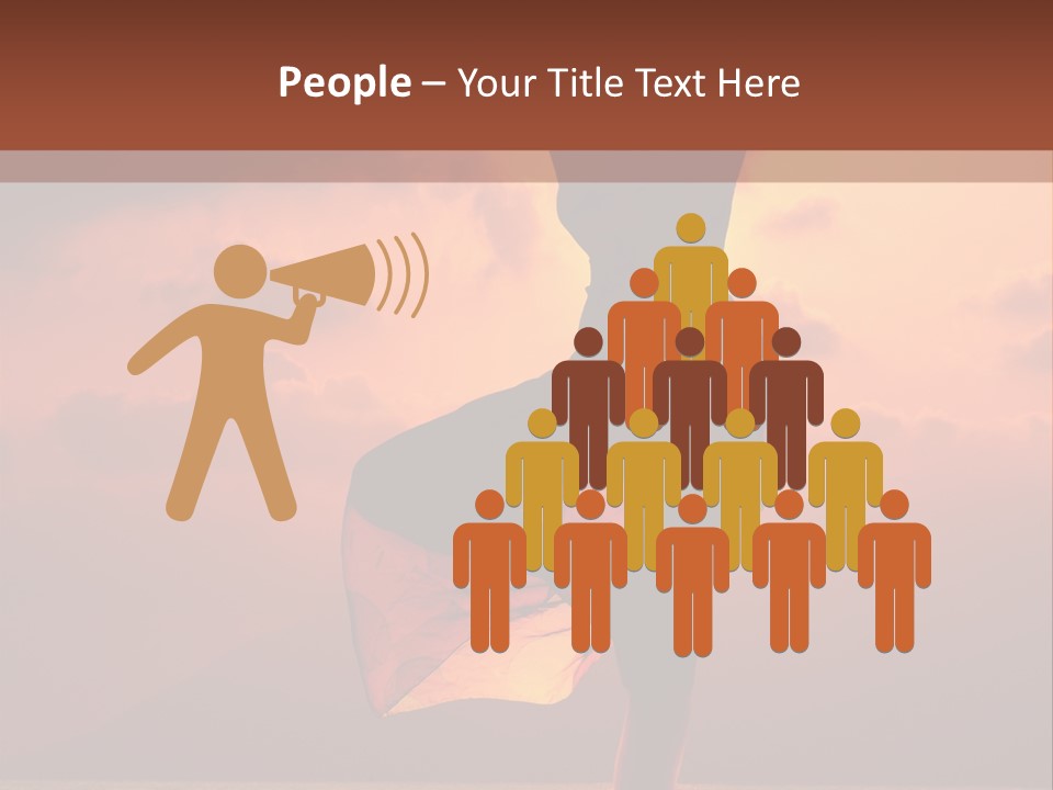 Woman Doing Yoga Exercise On The Beach At Sunset PowerPoint Template