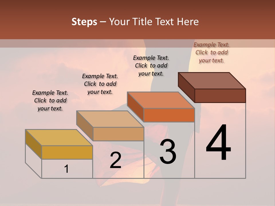 Woman Doing Yoga Exercise On The Beach At Sunset PowerPoint Template