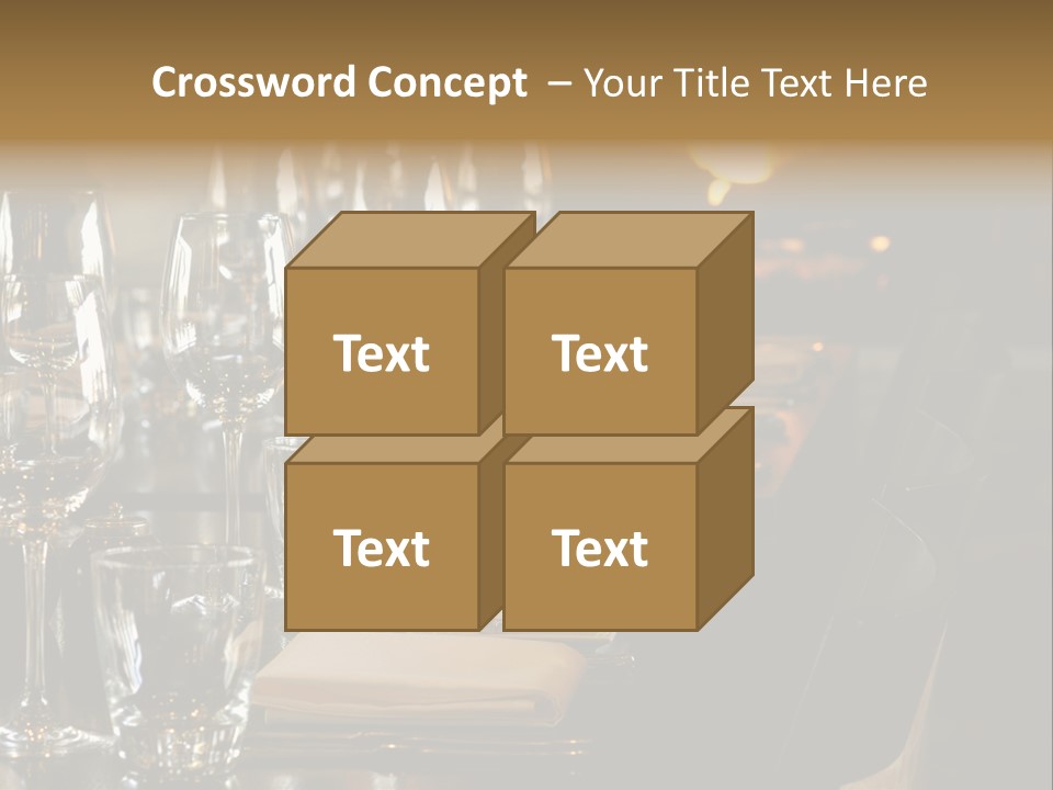 A Row Of Tables At A Fine Restaurant PowerPoint Template