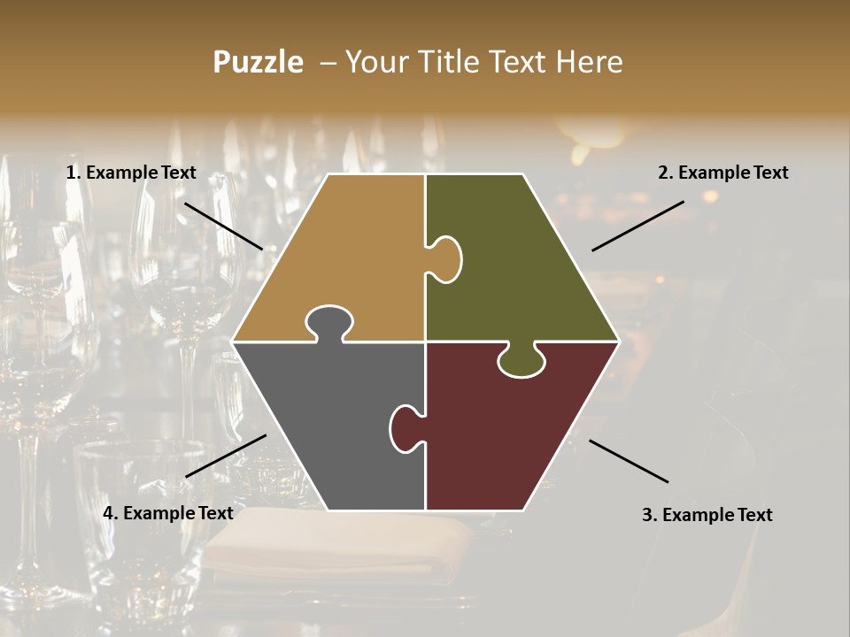 A Row Of Tables At A Fine Restaurant PowerPoint Template