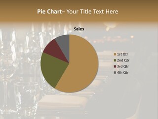 A Row Of Tables At A Fine Restaurant PowerPoint Template