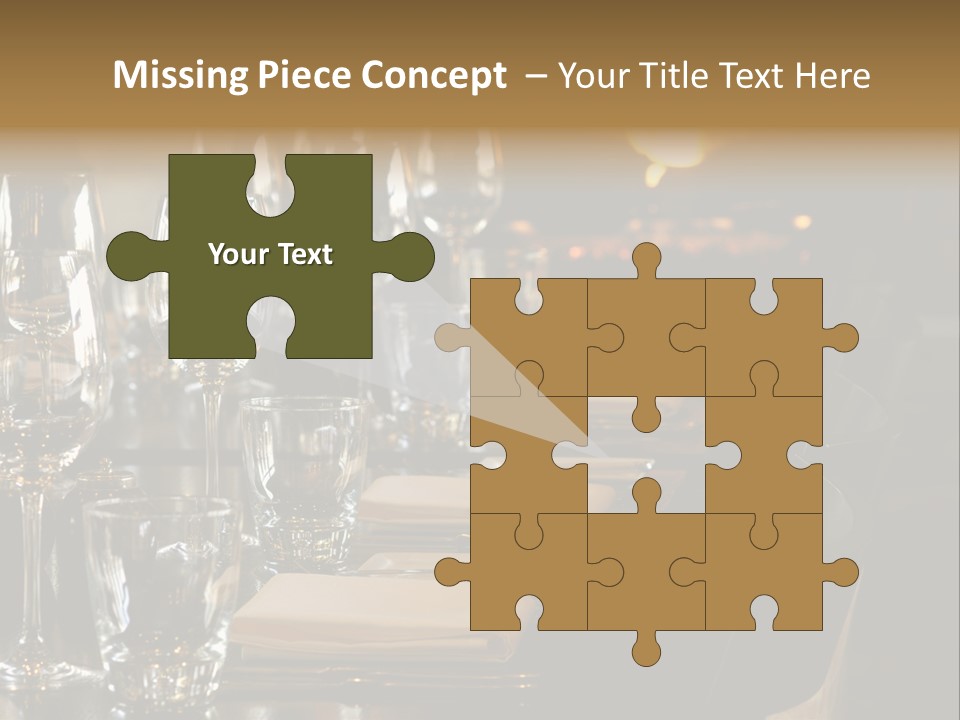 A Row Of Tables At A Fine Restaurant PowerPoint Template