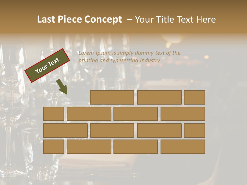 A Row Of Tables At A Fine Restaurant PowerPoint Template
