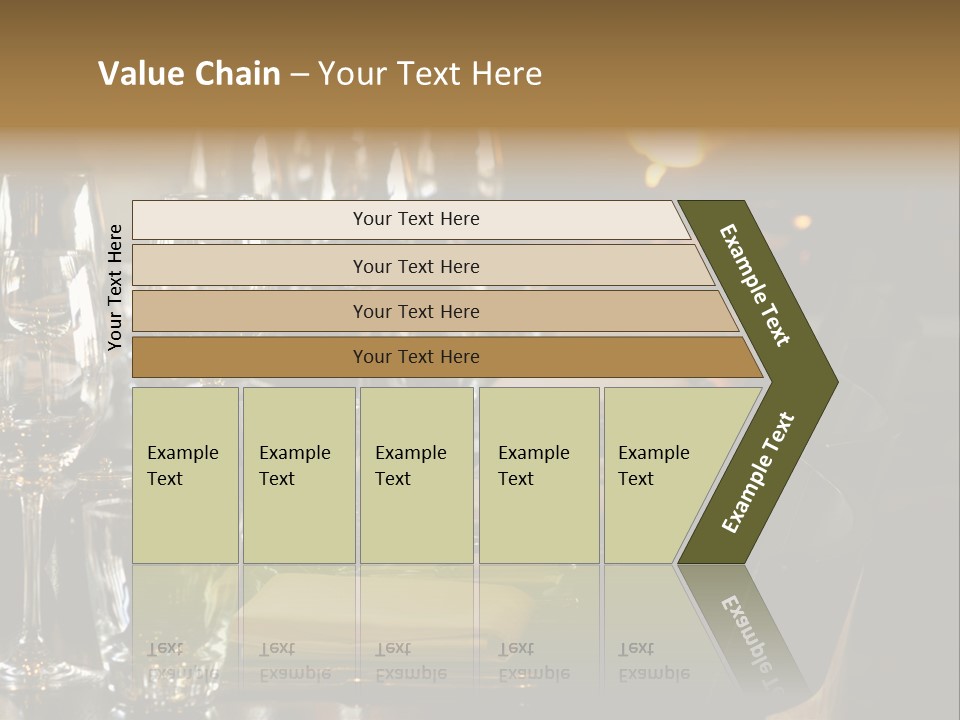 A Row Of Tables At A Fine Restaurant PowerPoint Template