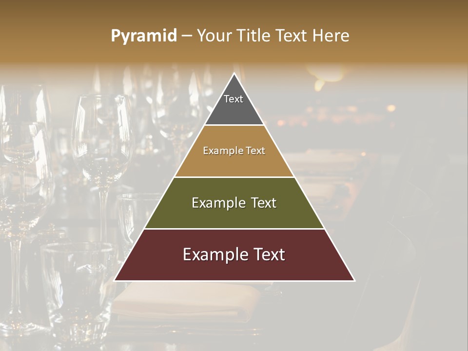 A Row Of Tables At A Fine Restaurant PowerPoint Template