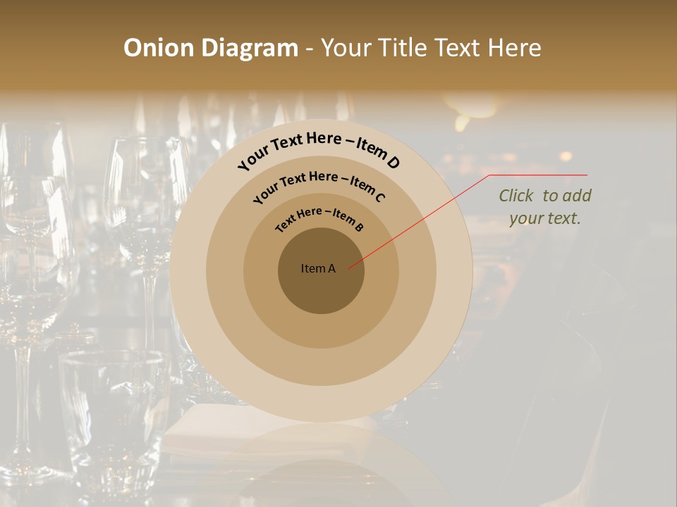 A Row Of Tables At A Fine Restaurant PowerPoint Template