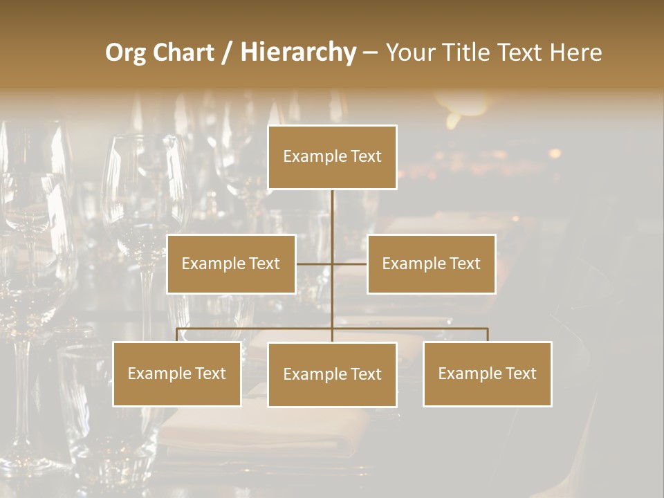 A Row Of Tables At A Fine Restaurant PowerPoint Template