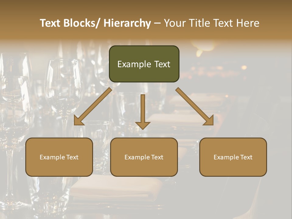 A Row Of Tables At A Fine Restaurant PowerPoint Template