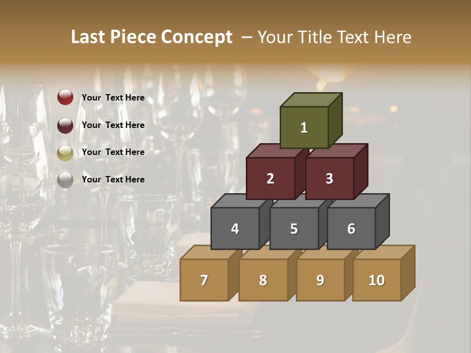 A Row Of Tables At A Fine Restaurant PowerPoint Template