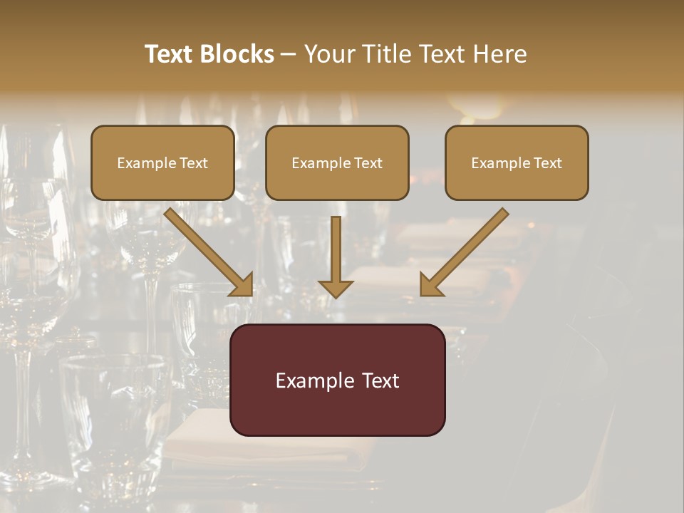 A Row Of Tables At A Fine Restaurant PowerPoint Template