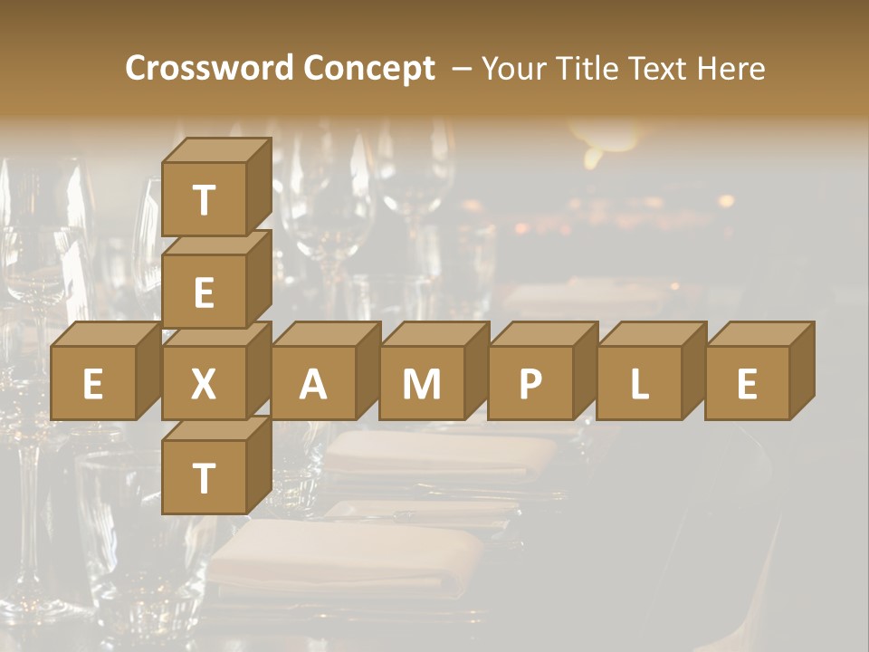 A Row Of Tables At A Fine Restaurant PowerPoint Template