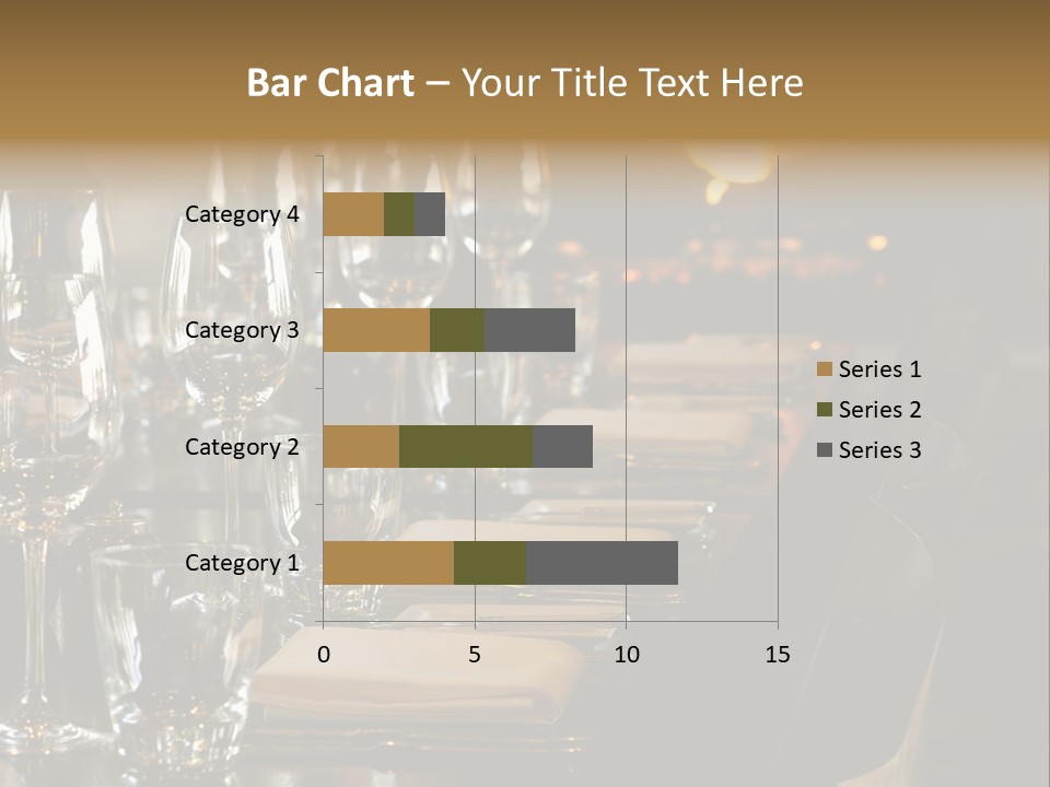 A Row Of Tables At A Fine Restaurant PowerPoint Template