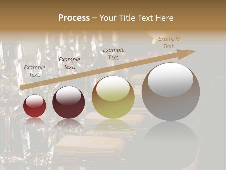 A Row Of Tables At A Fine Restaurant PowerPoint Template