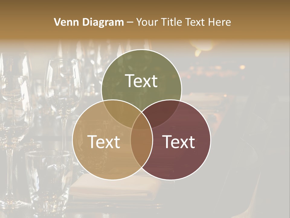 A Row Of Tables At A Fine Restaurant PowerPoint Template