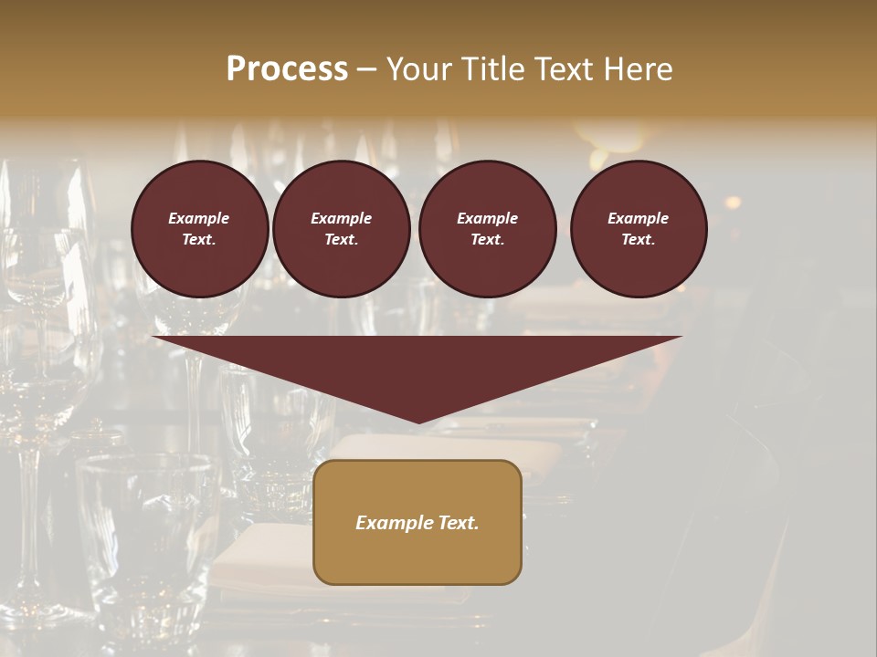 A Row Of Tables At A Fine Restaurant PowerPoint Template