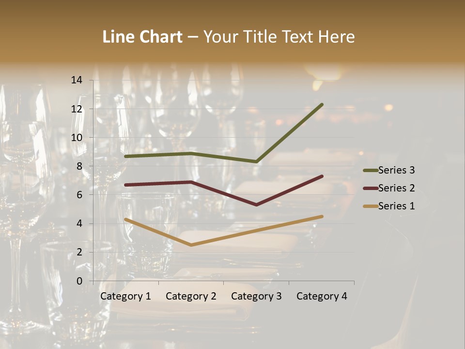 A Row Of Tables At A Fine Restaurant PowerPoint Template