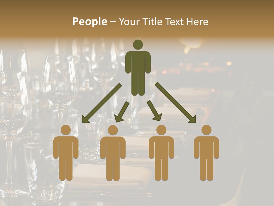 A Row Of Tables At A Fine Restaurant PowerPoint Template