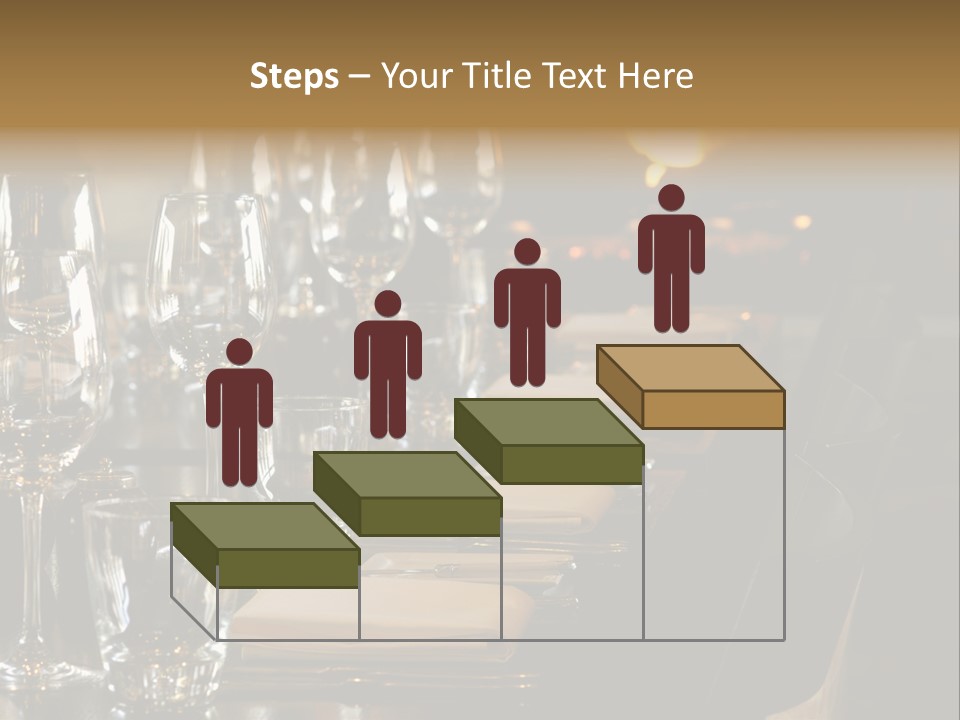 A Row Of Tables At A Fine Restaurant PowerPoint Template
