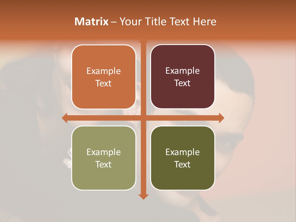 Man And Woman Smiling And Holding Each Other PowerPoint Template