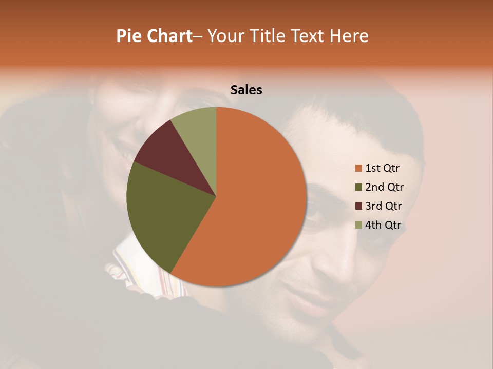 Man And Woman Smiling And Holding Each Other PowerPoint Template