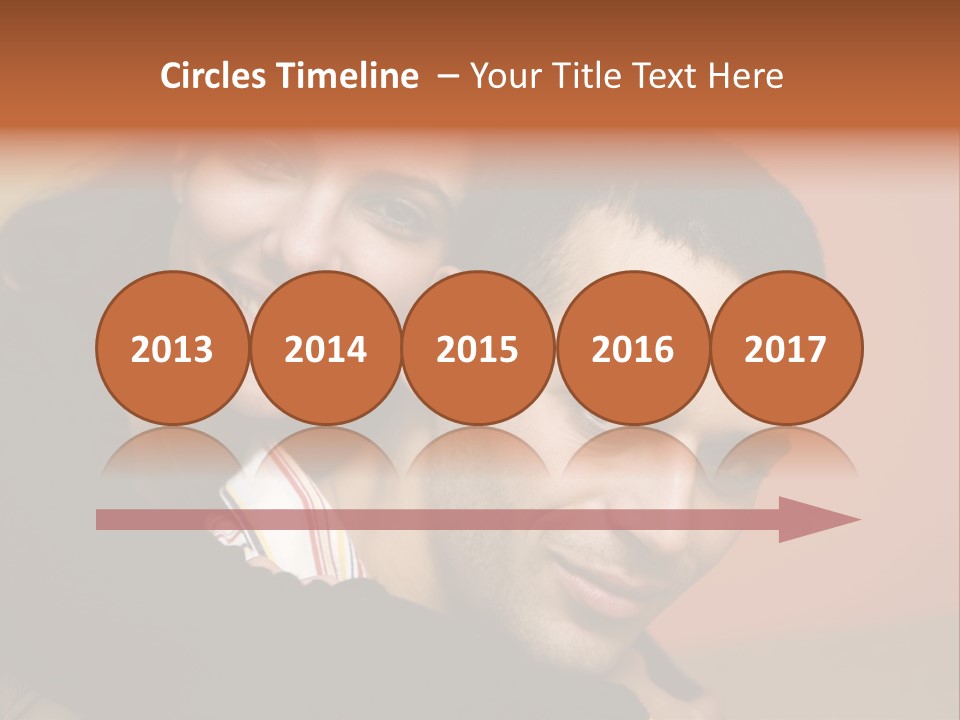 Man And Woman Smiling And Holding Each Other PowerPoint Template