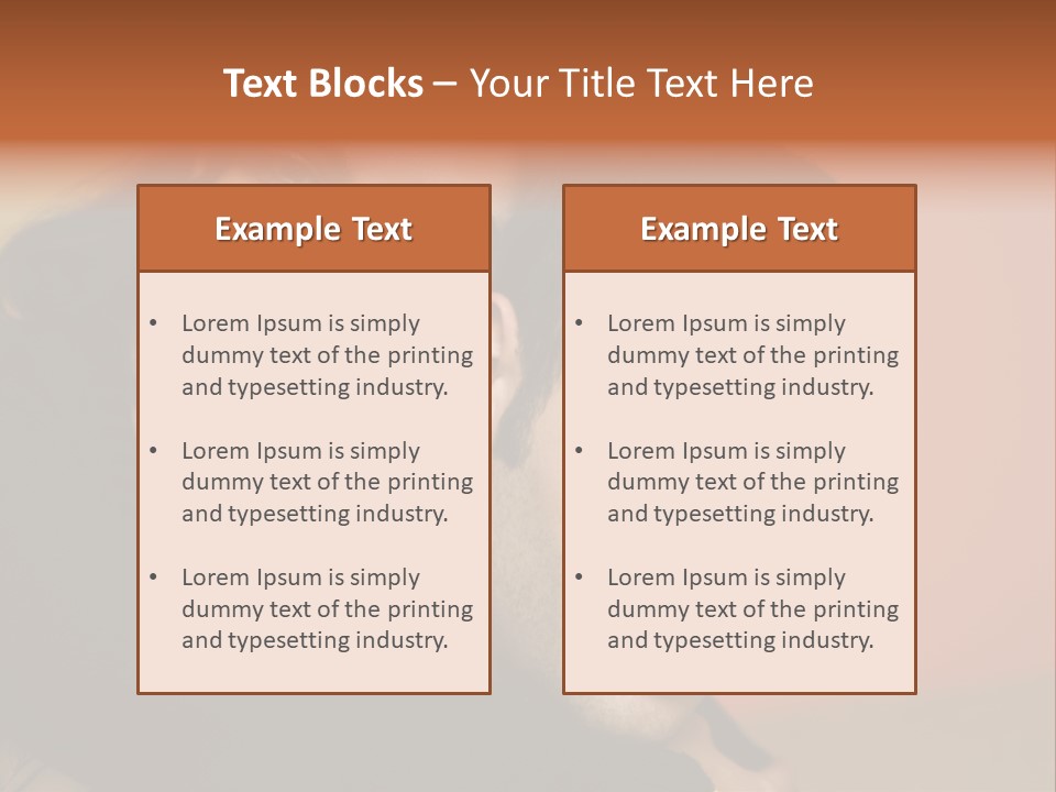 Man And Woman Smiling And Holding Each Other PowerPoint Template