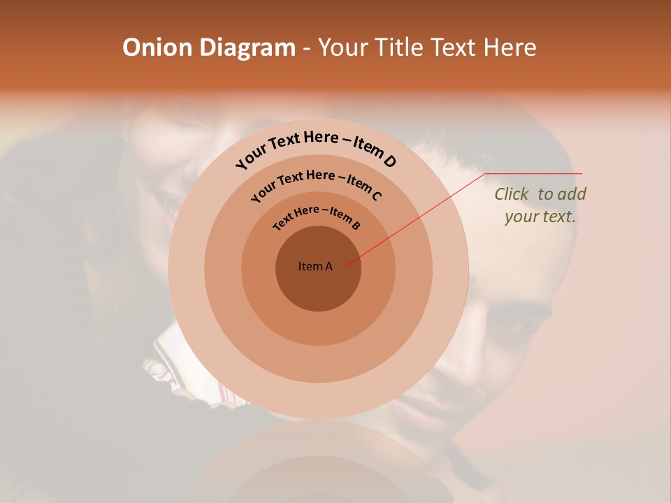 Man And Woman Smiling And Holding Each Other PowerPoint Template