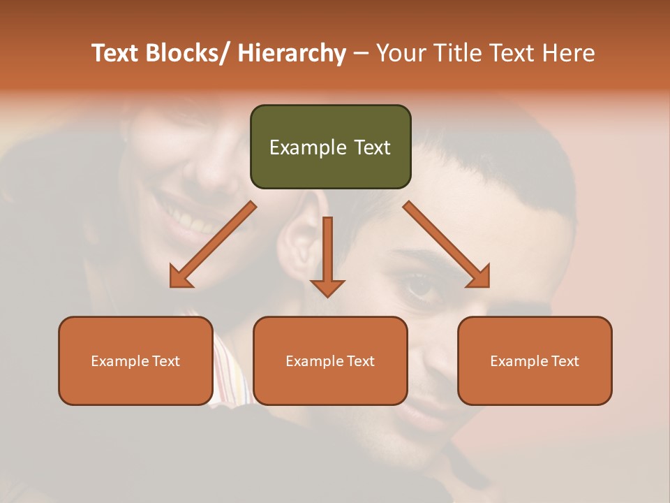 Man And Woman Smiling And Holding Each Other PowerPoint Template