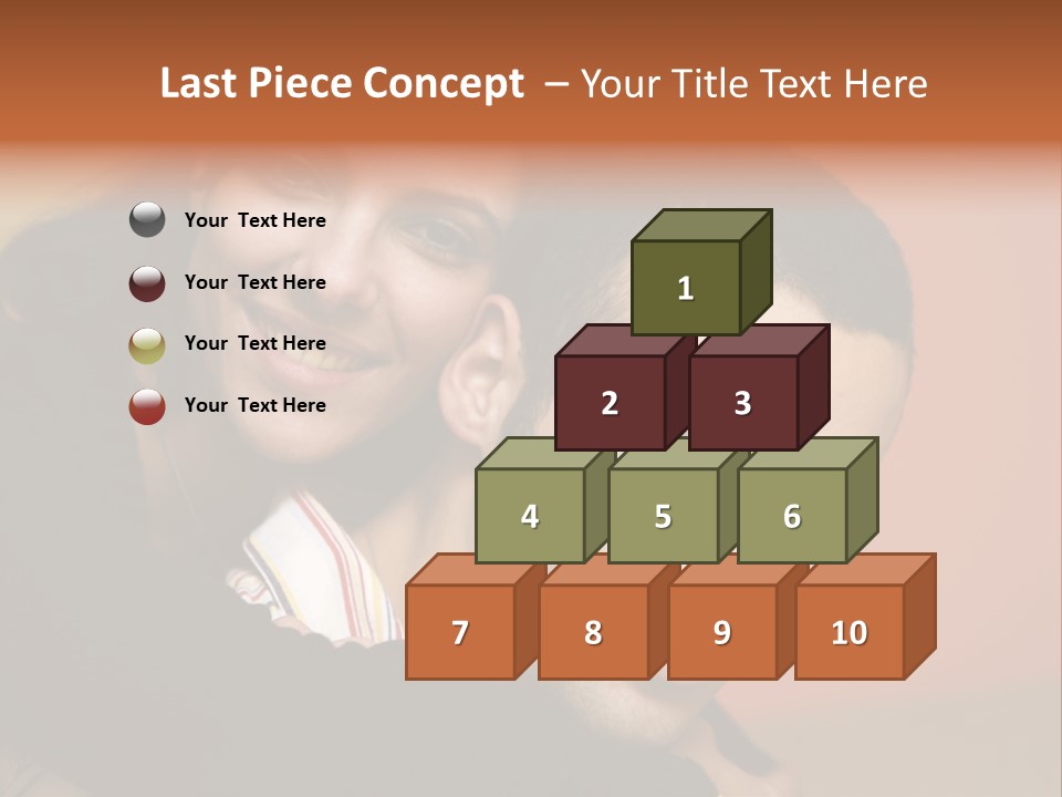 Man And Woman Smiling And Holding Each Other PowerPoint Template