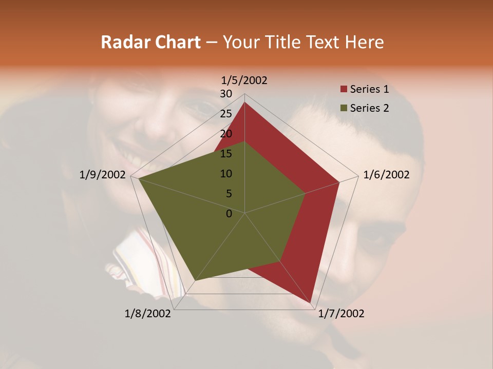 Man And Woman Smiling And Holding Each Other PowerPoint Template